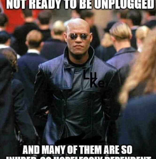 Meme/Image “Most Will Never Be Unplugged”