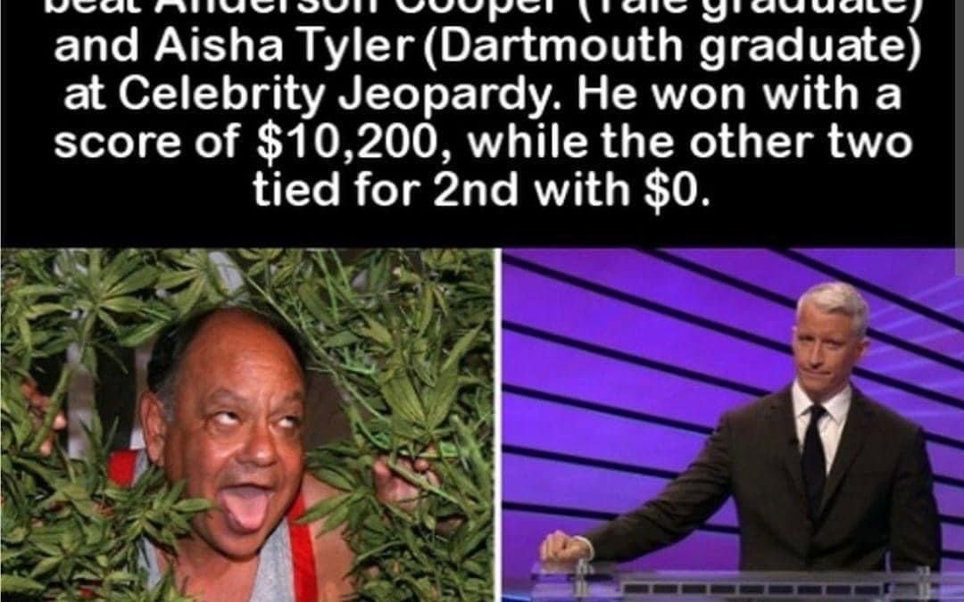 Meme/Image “Cheech Destroys Anderson Cooper & Aisha Tyler on Jeopardy”