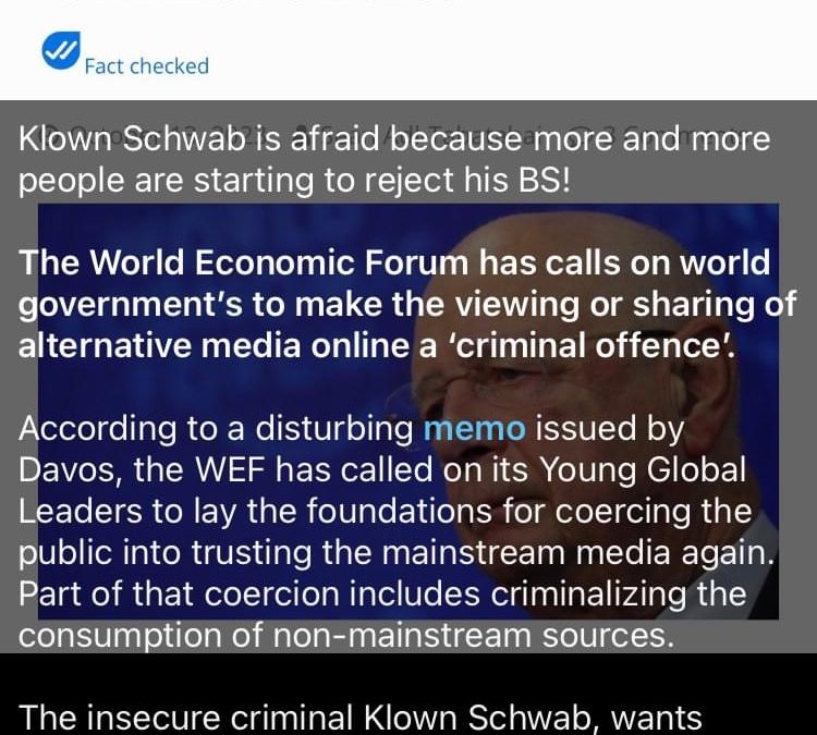 Meme – “WEF Orders Government’s To Make Viewing Alternative Media a Criminal Offence”