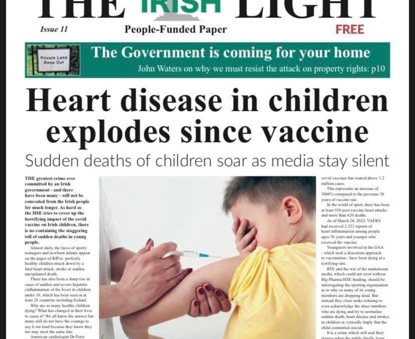 Article “Sudden Deaths In Children Soar As Media Stay Silent”