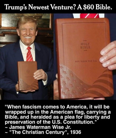 Article “Cash Strapped Trump is Now Selling Bibles“