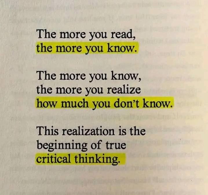 Meme/Image “The More You Read”
