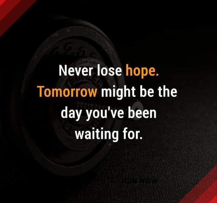 Meme/Image – “Never Lose Hope”