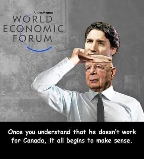 Meme/Image “Who He Really Works For, Not The People Of Canada”