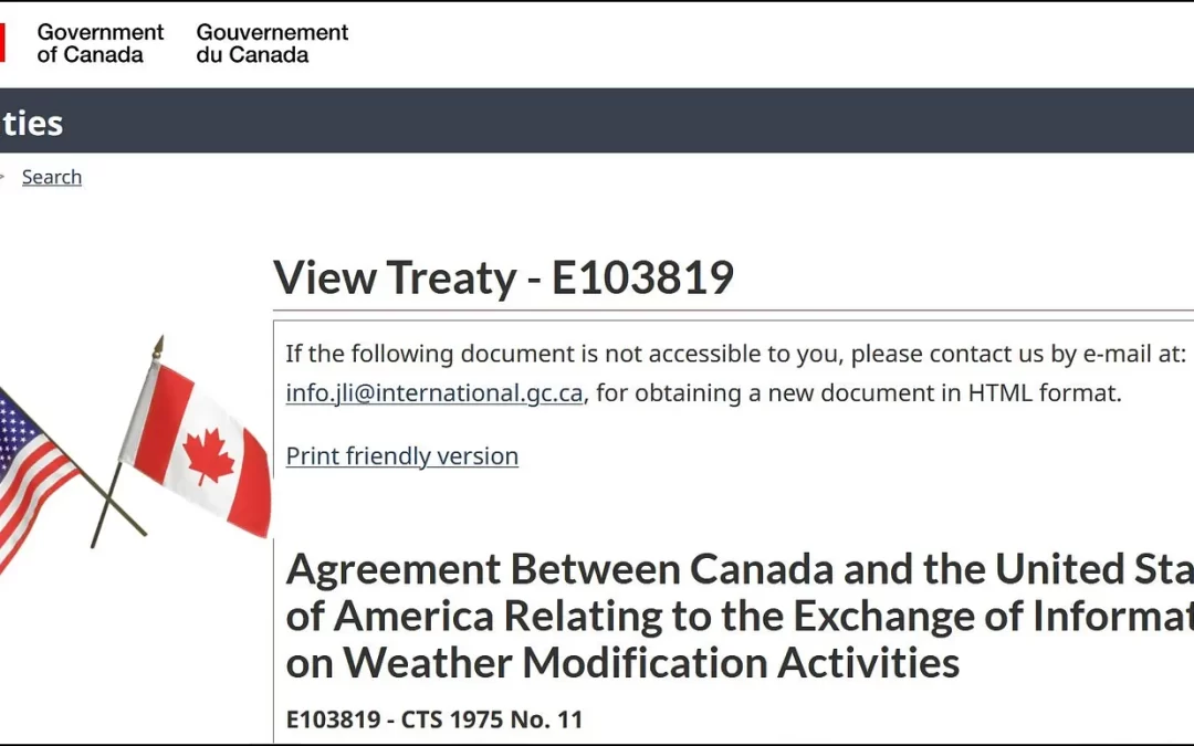 Article/Videos “Special Investigation: Geoengineering & Weather Modification in Canada, Part 1”
